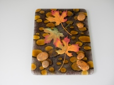 Hand-painted leaves