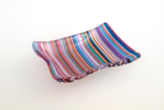 3x4" dip bowl in colorful stripes