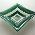 11.5" green square bowl